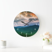 マウンテンサンセット ラージ壁時計 (ホーム)
