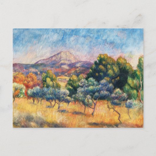 マウンテンサントビクトワールPaysage by ルノアール ポストカード (正面)