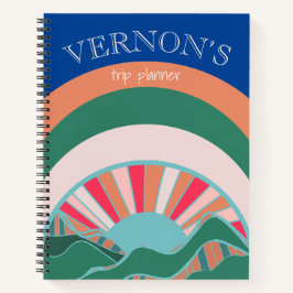 マウンテンサンブライトトラベルトリッププランナー ノートブック