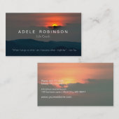 マウンテンサンライズやる気を起こさせるスピーカーライフコーチ 名刺 (正面/裏面)