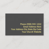 マウンテンサンライズチャーチパストビジネスカード 名刺 (裏面)