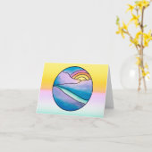 マウンテンサンライズ空白のカード カード (黄色い花)