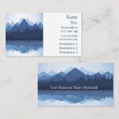 マウンテンシルエットデザイン名刺 名刺 (正面/裏面)
