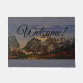 マウンテンシーンバイゲイリーポリング ドアマット (正面)