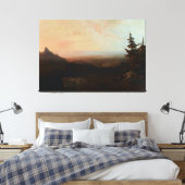 マウンテンシーンバイモラン キャンバスプリント (インサイチュ (寝室))