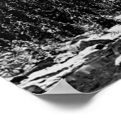 マウンテンシーン(白黒) (境界なし) ポスター (角)