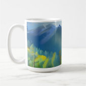 マウンテンシ絵画ーンハッピーバースデーパパ コーヒーマグカップ (左)