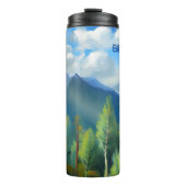 マウンテンシ絵画ーンハッピーバースデーパパ タンブラー (正面)