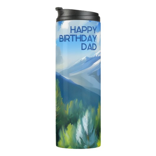マウンテンシ絵画ーンハッピーバースデーパパ タンブラー (回転右)