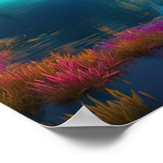 マウンテンジュエル、クリスタル澄んレイク ポスター (角)