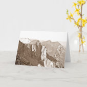 マウンテンスイスサンキューユー誕生日 カード (黄色い花)