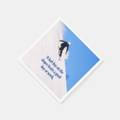 マウンテンスキーゲレンスフレッシュスノー秋スキーおもしろい スタンダードカクテルナプキン (角)