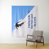 マウンテンスキーゲレンスフレッシュスノー秋スキーおもしろい タペストリー (インサイチュ)