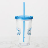 マウンテンスキーゴーグルイラストレーション アクリルタンブラー (右)