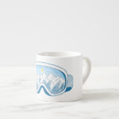 マウンテンスキーゴーグルイラストレーション エスプレッソカップ (正面右)