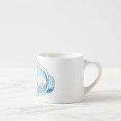 マウンテンスキーゴーグルイラストレーション エスプレッソカップ (右)