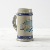 マウンテンスキーゴーグルイラストレーション ビールジョッキ (正面左)