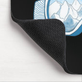 マウンテンスキーゴーグルイラストレーション マウスパッド (コーナー)