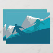 マウンテンスキー スポーツ 招待状 (正面/裏面)