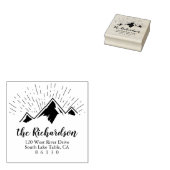 マウンテンスケッチ差出人住所自己インク ラバースタンプ (押印)