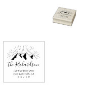 マウンテンスケッチ差出人住所自己インク ラバースタンプ (押印)