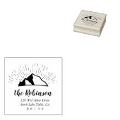 マウンテンスケッチ差出人住所自己インク ラバースタンプ (押印)