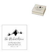 マウンテンスケッチ差出人住所自己インク ラバースタンプ (押印)