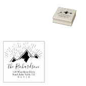 マウンテンスケッチ差出人住所自己インク ラバースタンプ (押印)