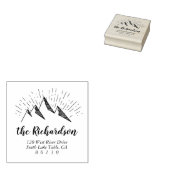 マウンテンスケッチ差出人住所自己インク ラバースタンプ (押印)