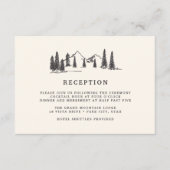 マウンテンスケッチ披露宴カード エンクロージャーカード (正面)