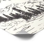 マウンテンスケッ結婚チのバー記号 ポスター (角)