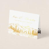 マウンテンスケッ結婚チをありがとう 箔カード (正面)