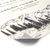 マウンテンスケ結婚ッチのスペシャルティカクテルサイン ポスター (角)