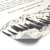 マウンテンスケ結婚ッチのメニュー記号 ポスター (角)