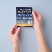 マウンテンスターズプラネタリウムイベント広告ズ チラシ (手)