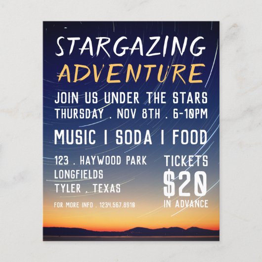 マウンテンスターズプラネタリウムイベント広告ズ チラシ (正面)