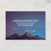 マウンテンスターリーシルエットサンライズカスタムビジネス 名刺 (正面)