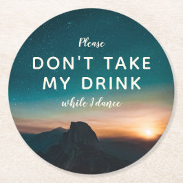 マウンテンスターリーナイトスカイサンセット結婚ズ踊り ラウンドペーパーコースター