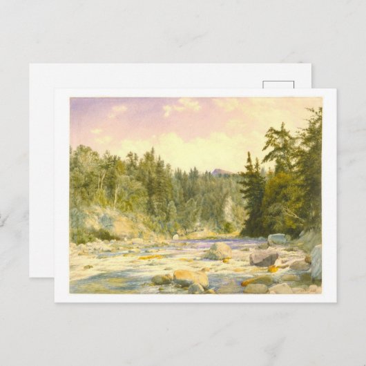 マウンテンストリ絵を描ームのはがき ポストカード (正面/裏面)