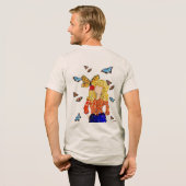 マウンテンストロングドリーデザイン トライブレンドＴシャツ (フル背面)