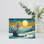 マウンテンスノーイナイトユキヒョウ ポストカード (スタンド正面)