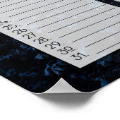 マウンテンスノーパノラマヘック誕生日カレンダー ポスター (角)