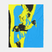 マウンテンスノーボーディング – スノーボーダーフリースブランケット フリースブランケット (正面)