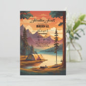 マウンテンズアドベンチャーボホ素朴ブライダルシャワー 招待状 (スタンド正面)