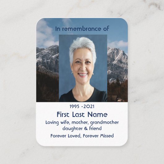 マウンテンズアルパインホームメモリアルポケットキープサケ 名刺 (裏面)