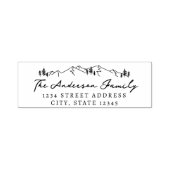 マウンテンズアンドパインズハンドスクリプト差出人住所 セルフインキングスタンプ (デザイン)