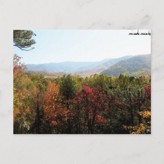 マウンテンズインザ秋はがき ポストカード (正面)
