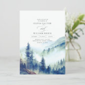 マウンテンズウッドランド夕べランドスケープ結婚ズ 招待状 (スタンド正面)