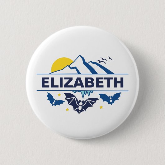 マウンテンズケーブズアドベンチャー – スペエオロジーアウトドア 缶バッジ (正面)