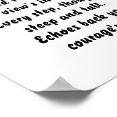 マウンテンズコール感動的ミニ詩 ポスター (角)